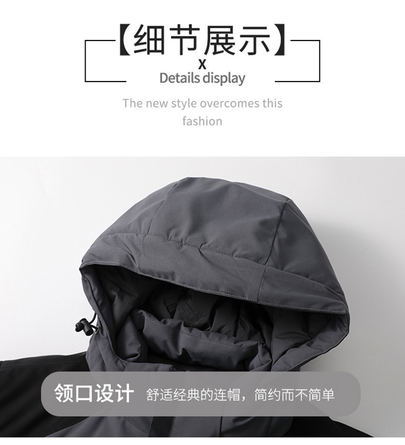 冲锋棉服外套男士秋冬季新款宽松加厚男棉衣保暖连帽夹克棉袄上衣详情15