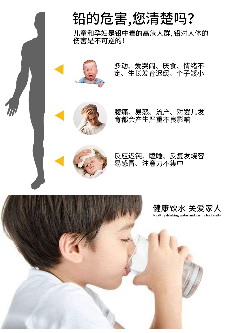 跨境304不锈钢三合一枪灰厨房抽拉龙头冷热直饮水净水器菜盆龙头详情13