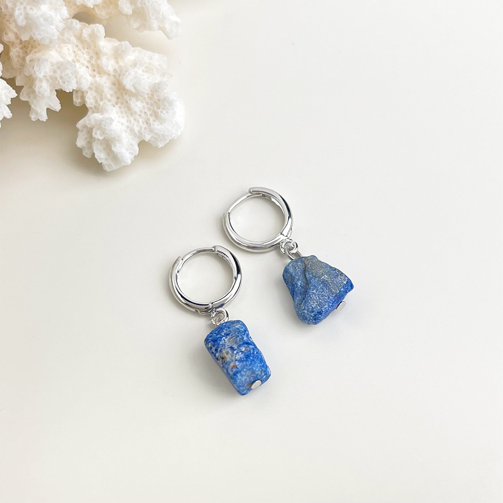 【 Sea Blue Series 】 Summer new original design, handcrafted, fresh and vacation-style blue earrings, factory earrings for women pic 16
