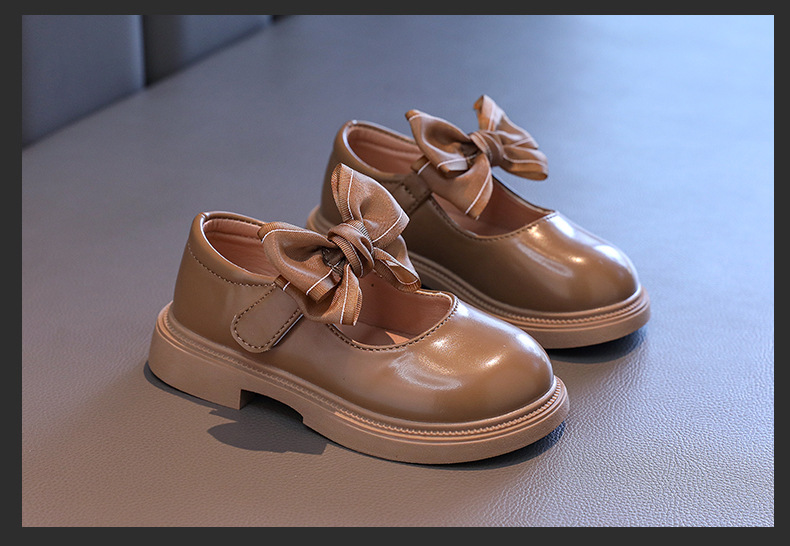 女童公主鞋2024新款秋季儿童蝴蝶结时尚小皮鞋百搭单鞋学生演出鞋详情10