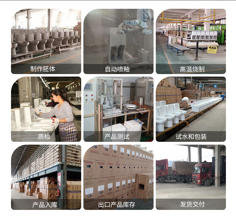 Toilet, household sitting toilet, siphonic large pipe, anti-odor and anti-splash large pipe project, ceramic seat toilet pic 3