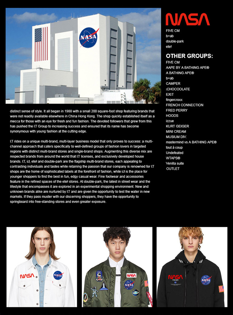 NASA联名款风衣男士中长款春秋季新款ins潮情侣复古过膝大衣外套详情3