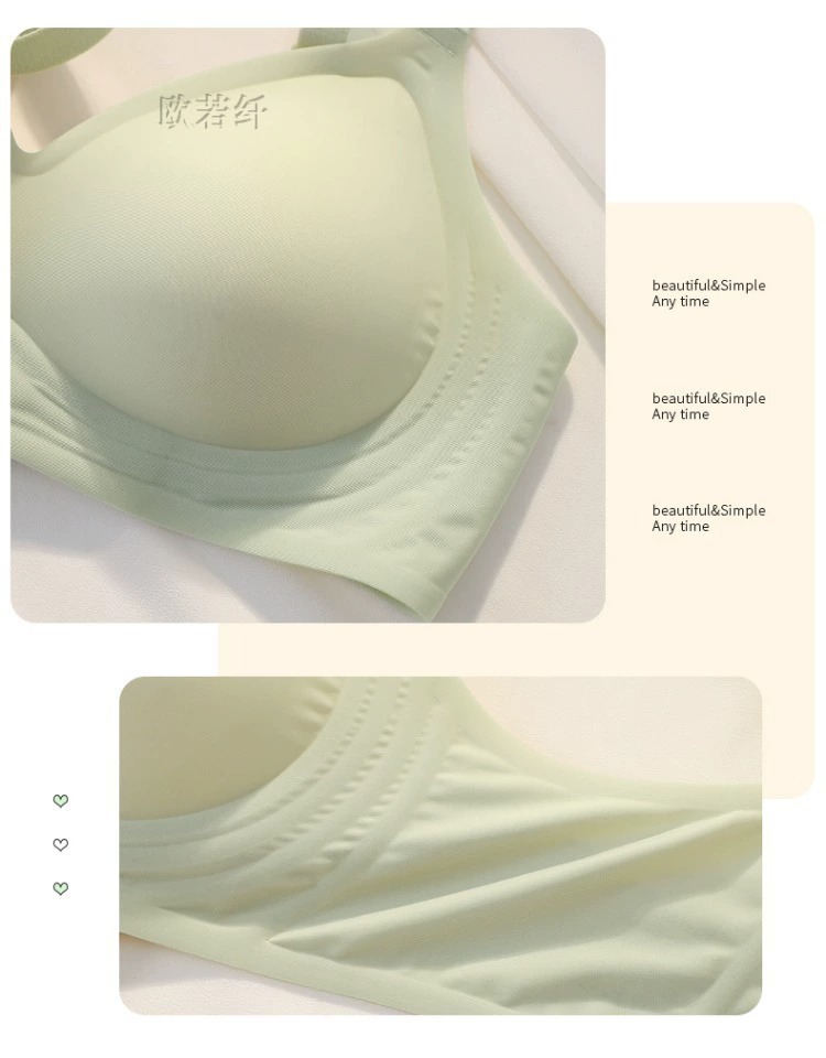 漫画胸内衣女小胸聚拢夏季薄款聚拢软支撑无钢圈一片式无痕文胸罩详情19