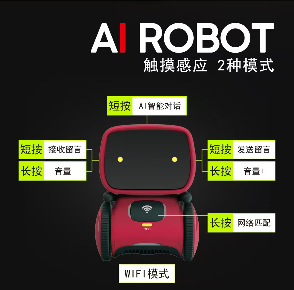 跨境AT智能感应机器人儿童触摸益智电动万向多功能早教故事机玩具详情40