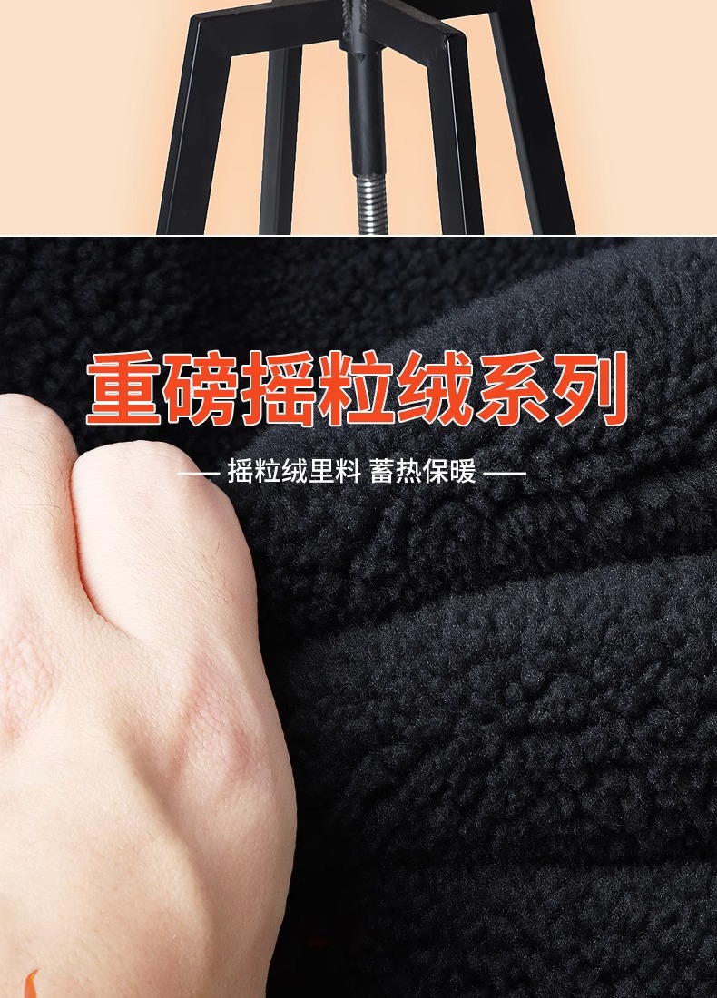 爸爸摇粒绒加厚外套冬季中老年男士上衣老人爷爷男装抓绒衣男冬装详情4