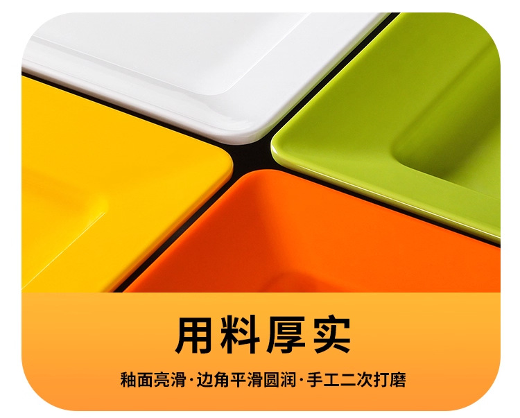 密胺大卤菜盘子商用明档凉菜展示餐盘长方形鸭货卤味熟食菜盘凉菜详情9