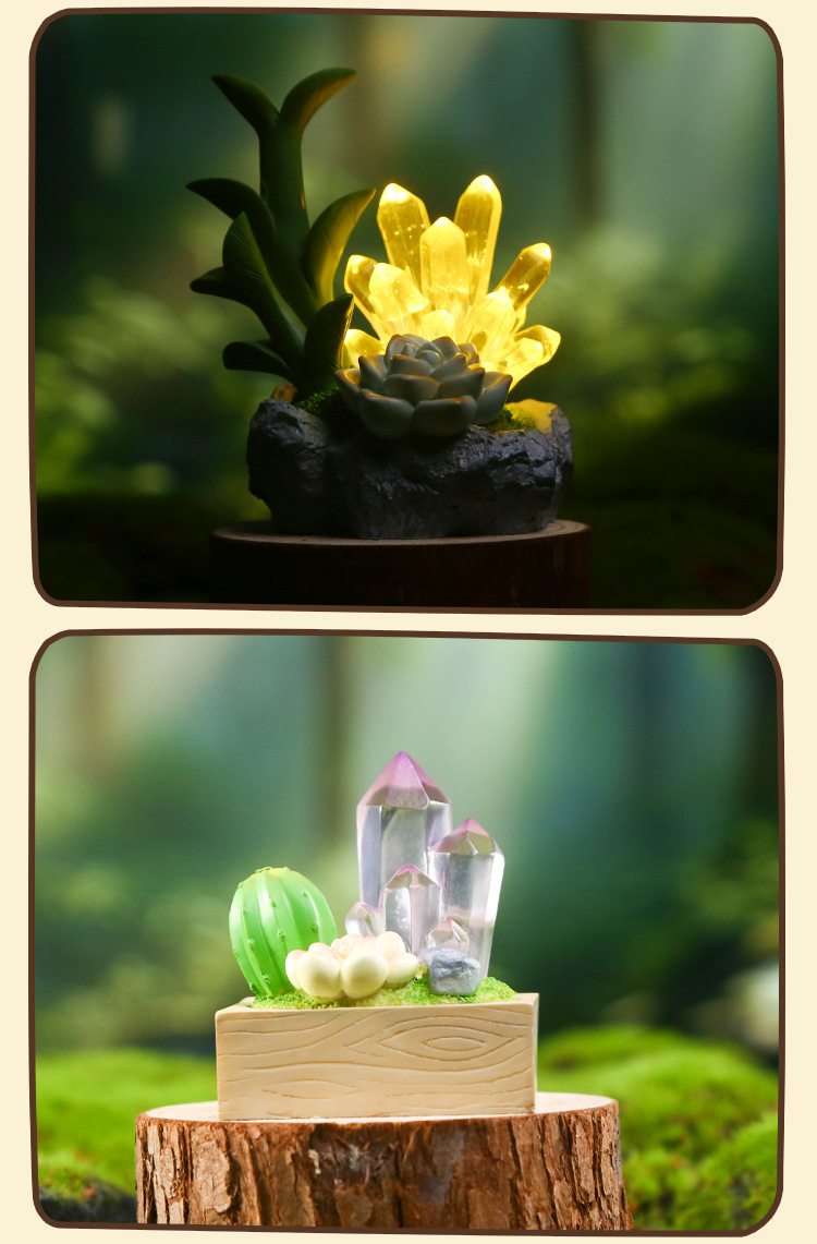 Crystal Story Blind box Creative design: Crystal illuminated table ornaments in various styles, exquisite crystal blind box wholesale pic 12