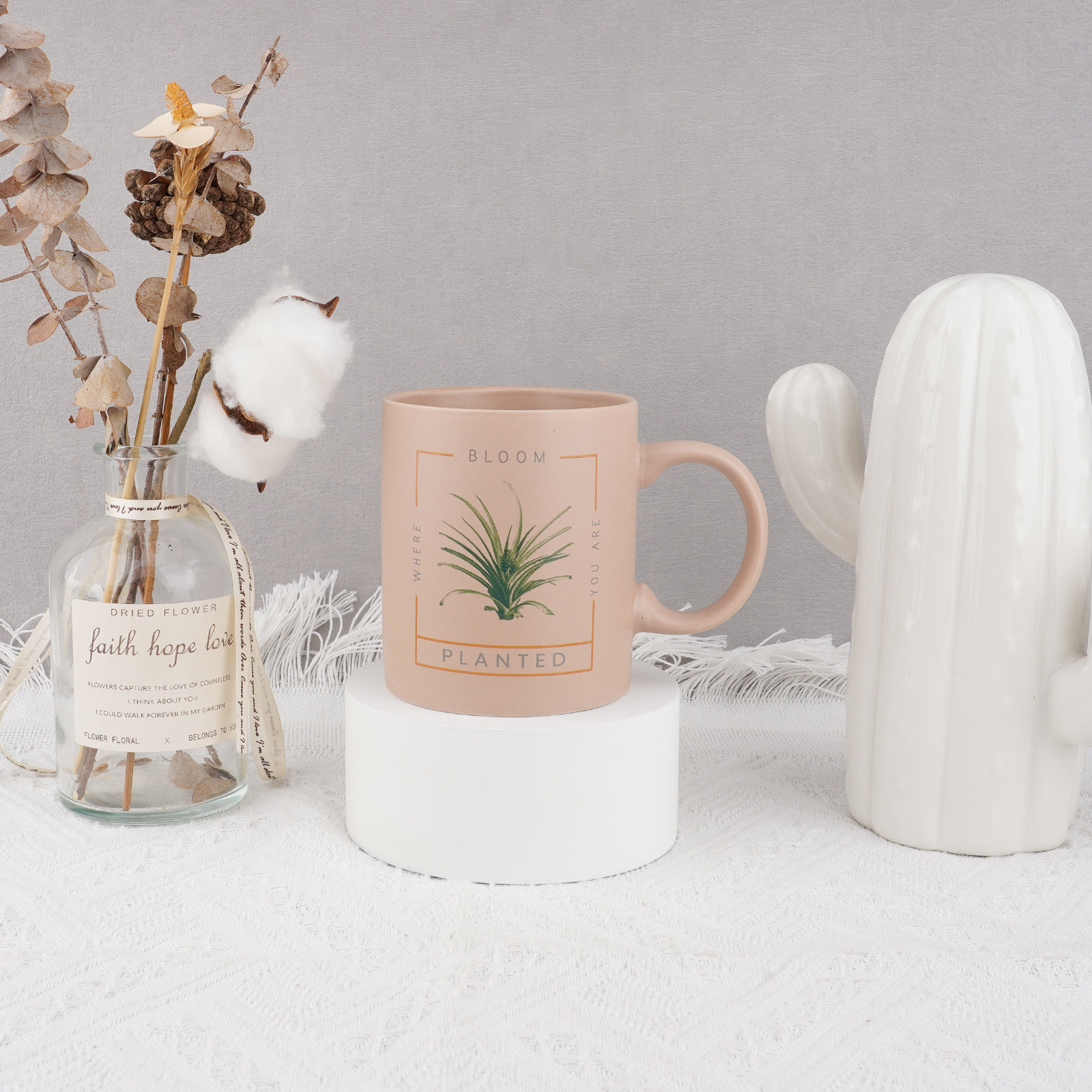 Customized new fully matte milk cups, ceramic cups, coffee cups, household mugs, and gift cups with LOGO printing and engraving pic 5