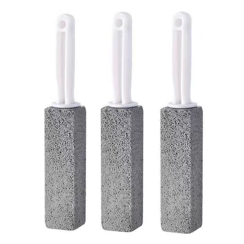 Bathroom toilet cleaning pumice toilet brush cleaning stick, convenient for cleaning dead corners and crevices, pumice toilet brush pic 2