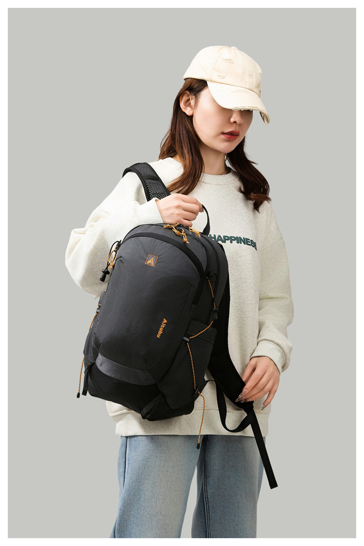 新款户外尼龙双肩包大容量防水休闲旅行背包详情18