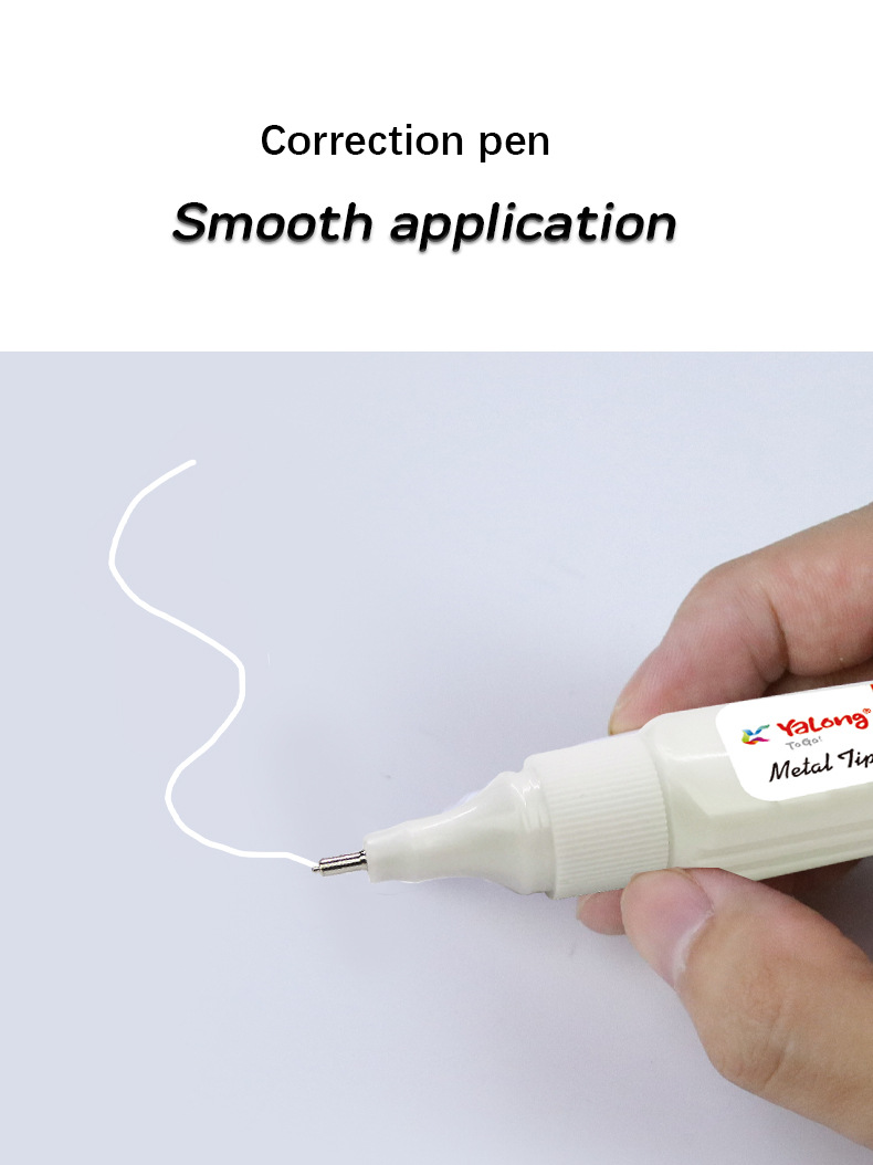 Yalong Cross-border Wholesale offers high-quality student stationery, quick-drying metal pen tips, correction pens and fluid stationery products pic 5