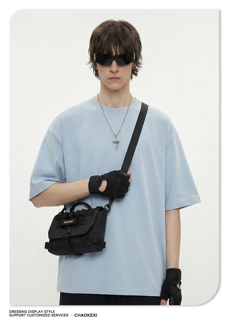 CKX男装2026春夏季305G重磅t恤男美式纯棉潮牌纯色短袖t恤男详情31