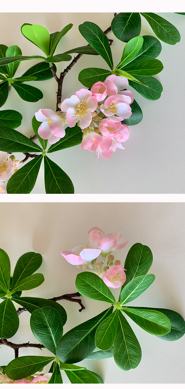 跨境高级感逼真仿真海桐花假花客厅家居橱窗场景布置装饰花艺摆件详情13