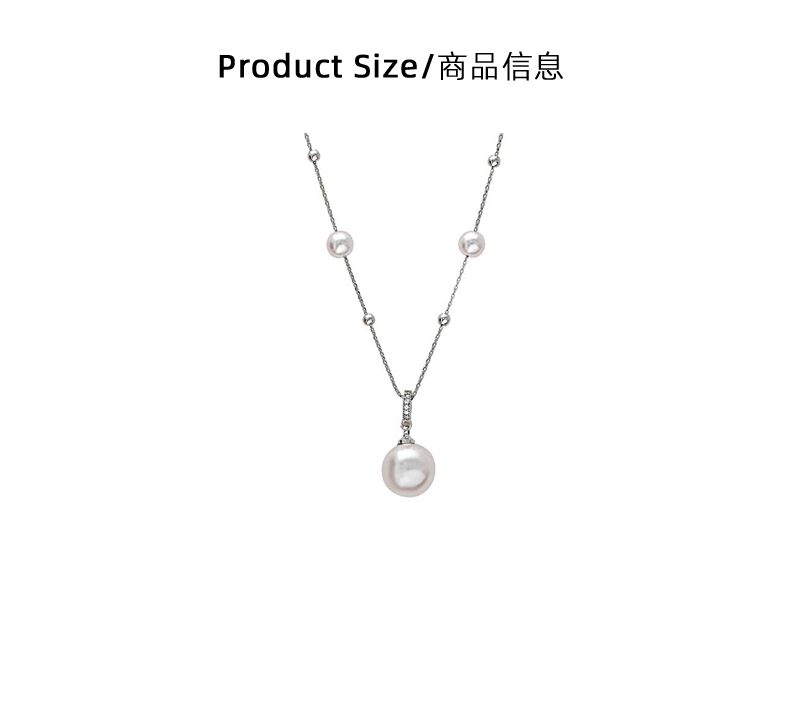 Hyacinth moda ligera extravagancia colgante de perlas collar para mujeres diseño de nicho cadena de clavícula cadena de clavícula 2026 en vivo estilo burst pic 3