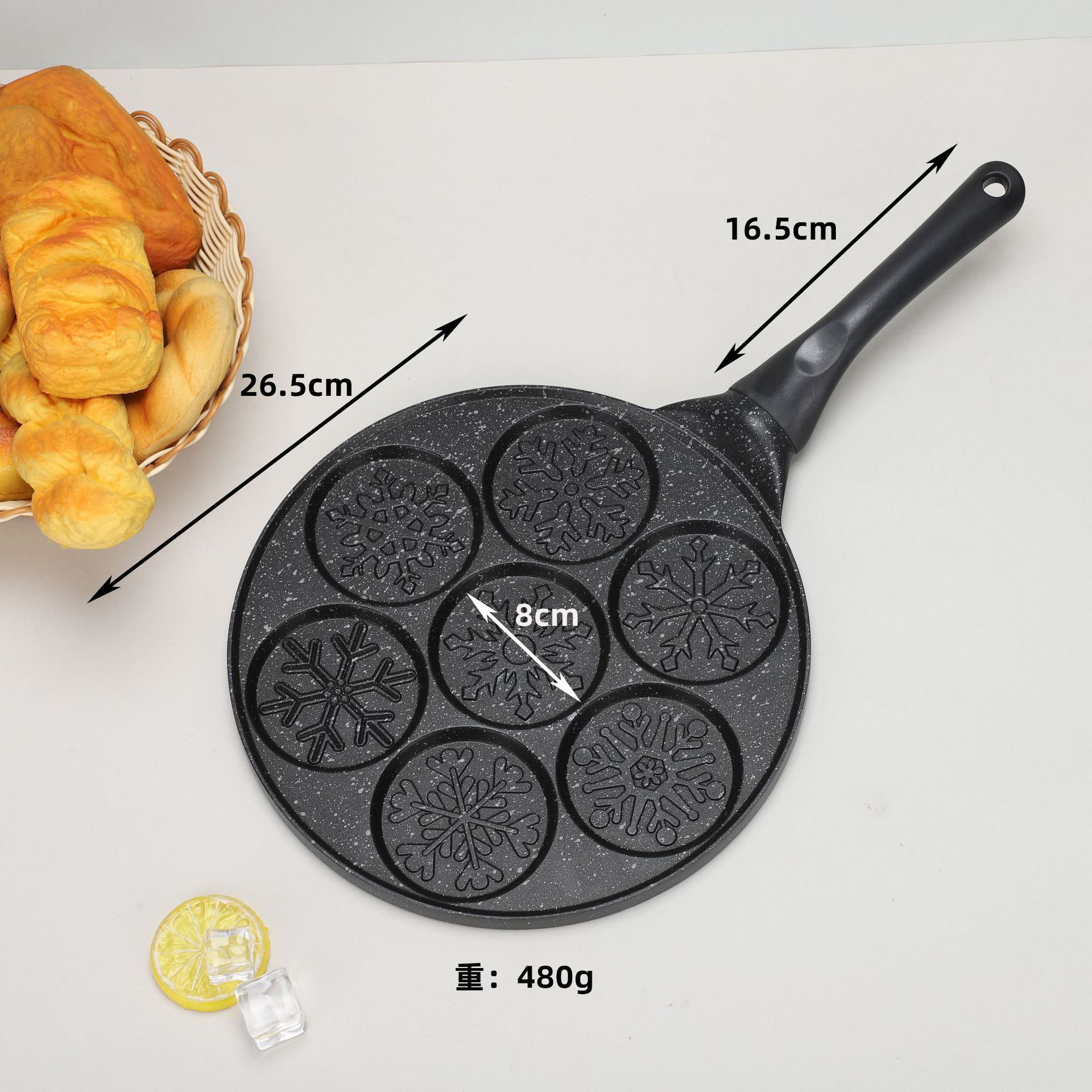 亚马逊新品圣诞系列不沾煎锅麦饭石烙饼煎蛋工具家用早餐平底锅批详情5
