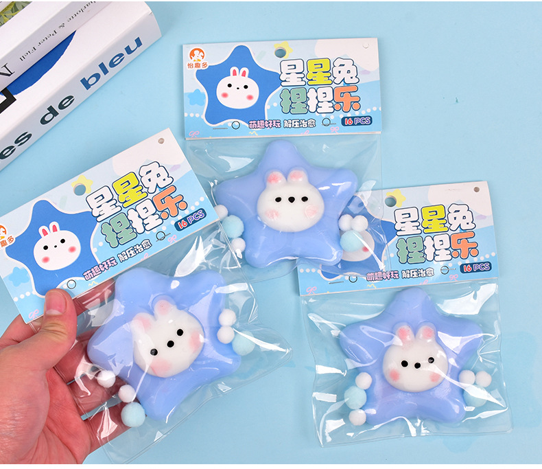 The super soft and wet star rabbit is a popular online celebrity. It has a mud texture and is a stress-relieving toy that is selling well in the toy factory pic 9