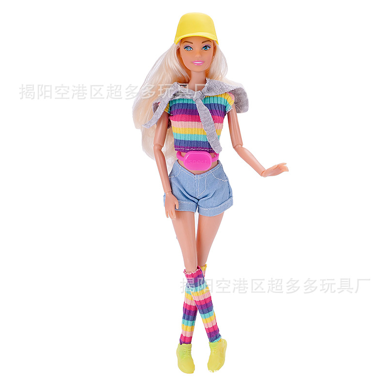 女孩玩具11寸30cm娃娃跑步换装衣服时装裤子袜子运动丽家时尚跨境详情13
