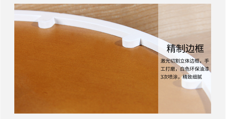 极客库 一件代发简约北欧时钟:与时摇摆 创意家居木钟表 挂的钟详情18