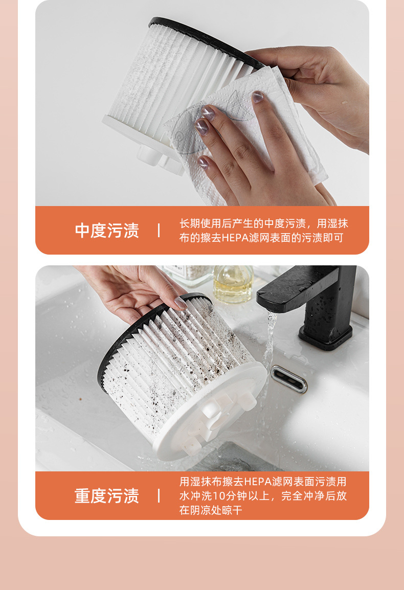 Cross-border e-commerce bucket vacuum cleaner, industrial and household, handheld, high suction power, strong suction, small, dry and wet dual-purpose pic 24