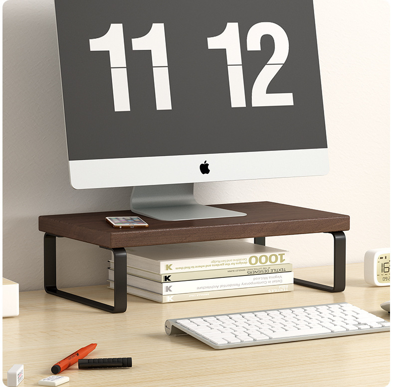 显示器抬高架底座支架垫高架子台式电脑增高架办公桌面收纳置物架详情2