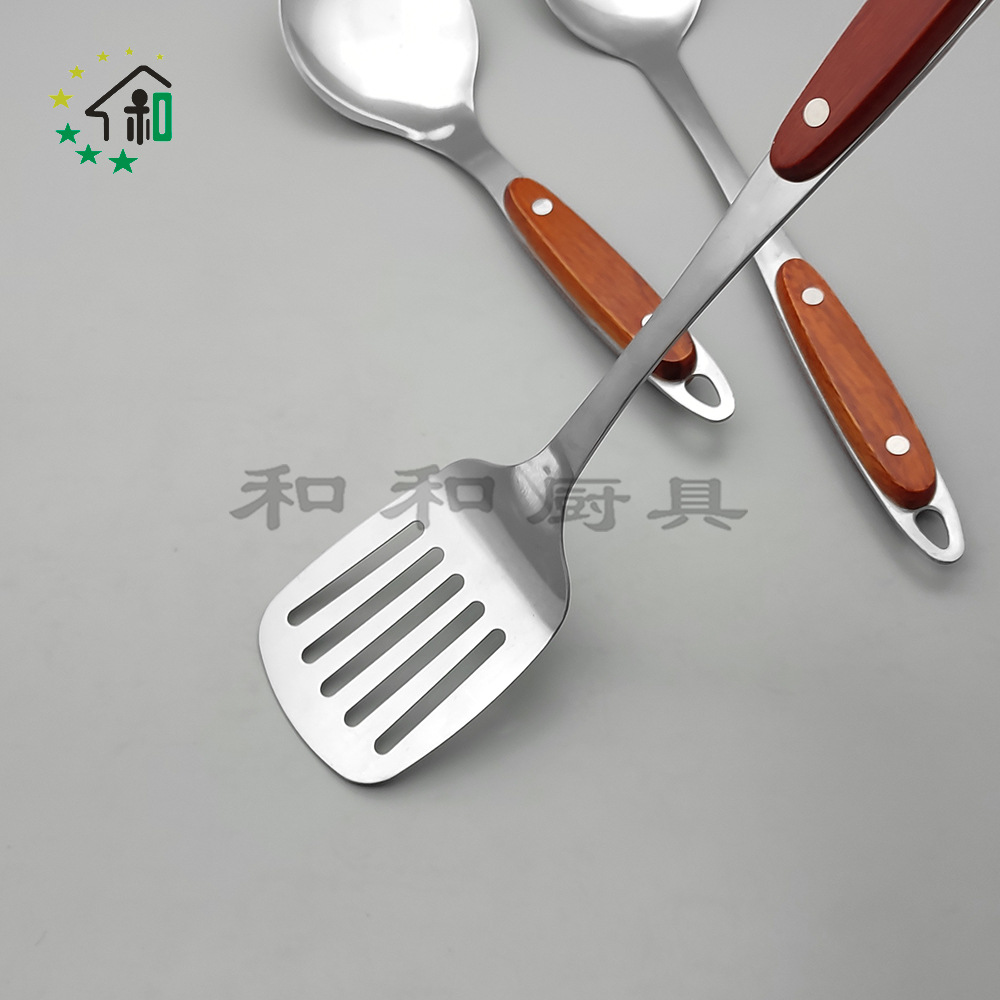 不锈钢加厚汤勺家用炒菜铲子勺子厨房铲汤勺大号盛汤长柄厨具烹饪详情15