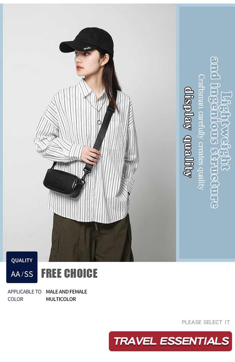 2026新款PU男士斜挎包韩版休闲小方包ins单肩包潮男情侣背包代发详情31