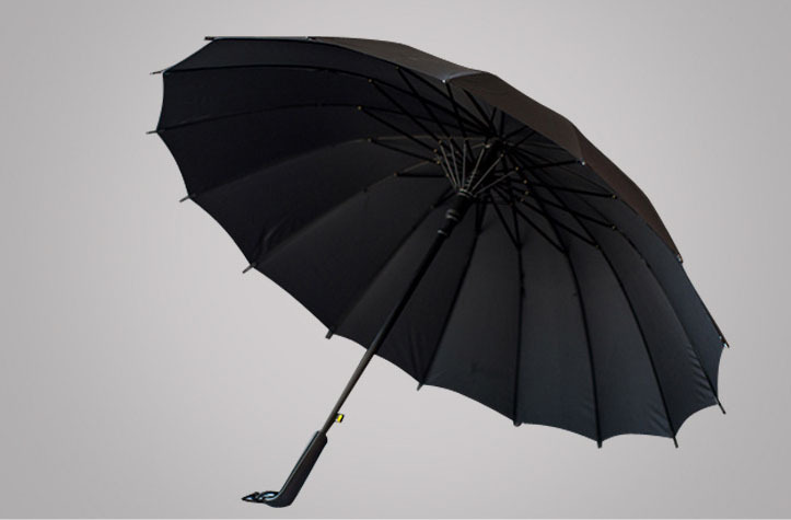 批发16K韩国创意碰击布彩虹伞长柄直杆自动雨伞广告伞可做LOGO详情19