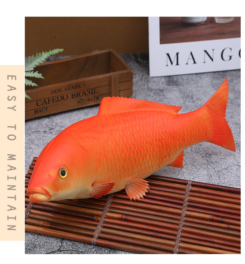 仿真鱼蔬菜面包pu模型猫宠物抱枕玩具小海鱼海洋馆礼品假鱼厂家135039615详情8