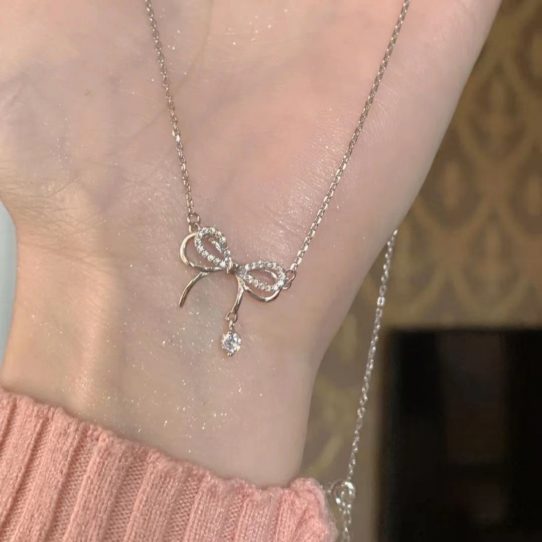 热销款生日Kitty项链女甜美可爱吊坠锁骨链送闺蜜走心详情7