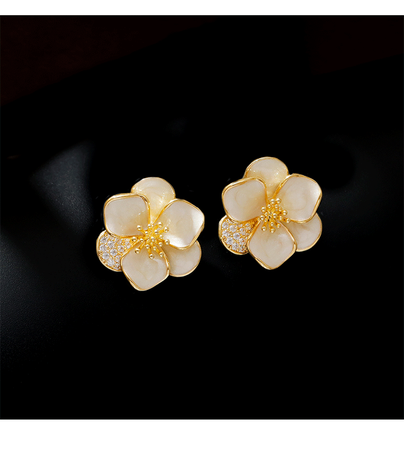 Hyacinth nicho diseño sentido alto temperamento lujo ligero aretes únicos pendientes de flores mujeres 2025 tik yin boom earwear pic 2
