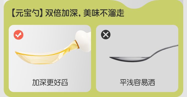 元宝勺PPSU辅食勺子自主进食6个月以上宝宝训练叉勺儿童餐具套餐详情11