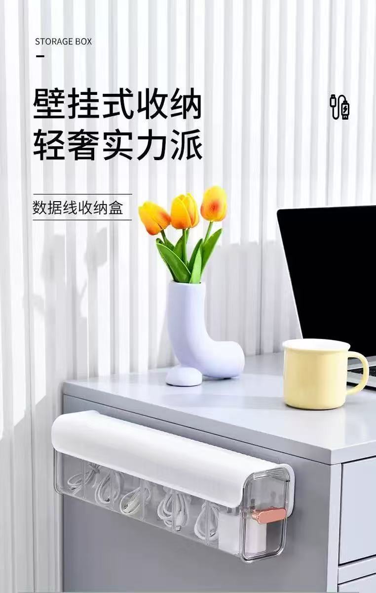 壁挂式分格内衣收纳盒防尘收纳家用衣柜透明抽屉式内裤袜子储物盒详情4