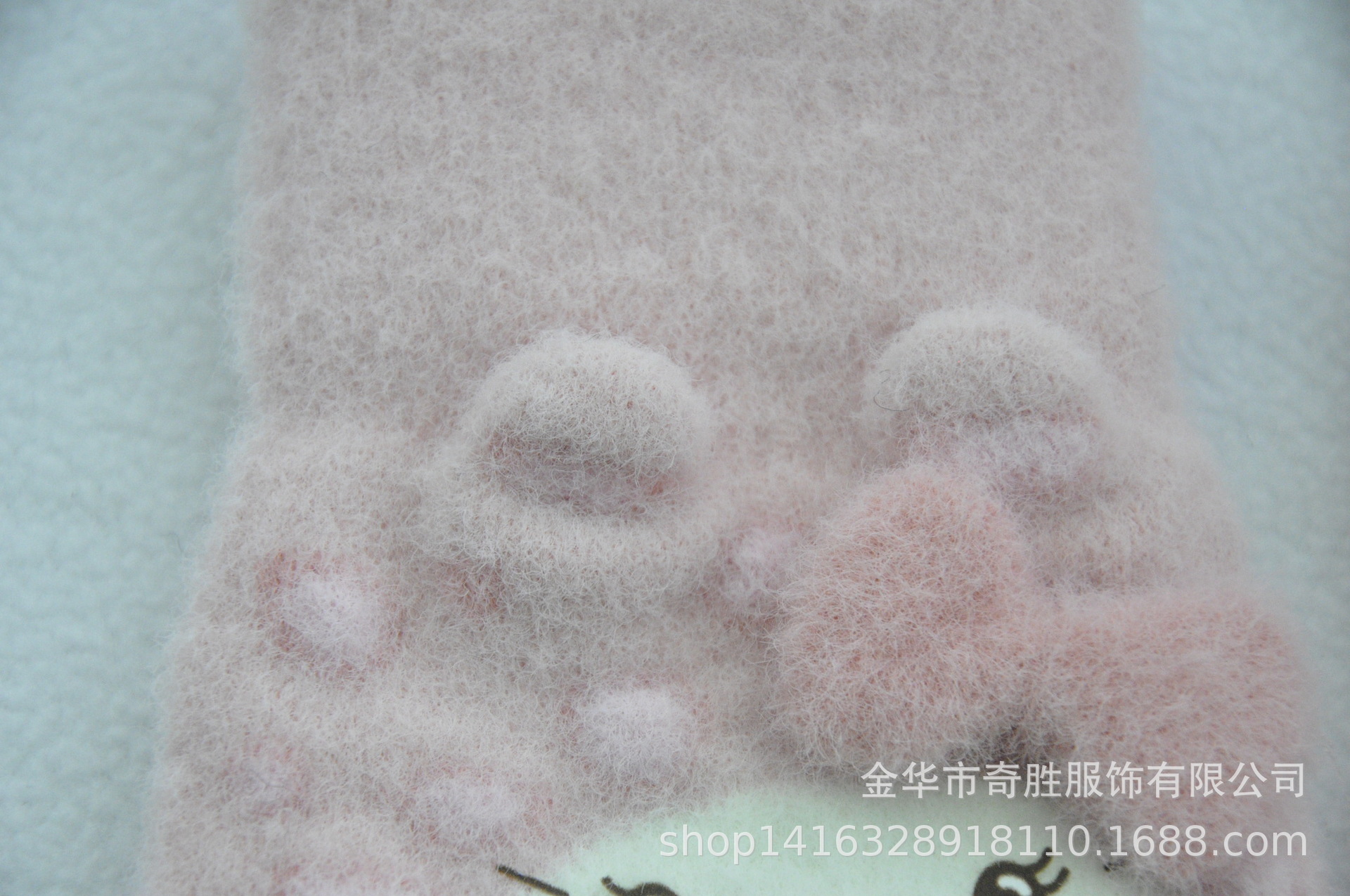 新款 加绒加厚女士可爱小猫咪提花针织手套骑车防风学生触屏手套详情18