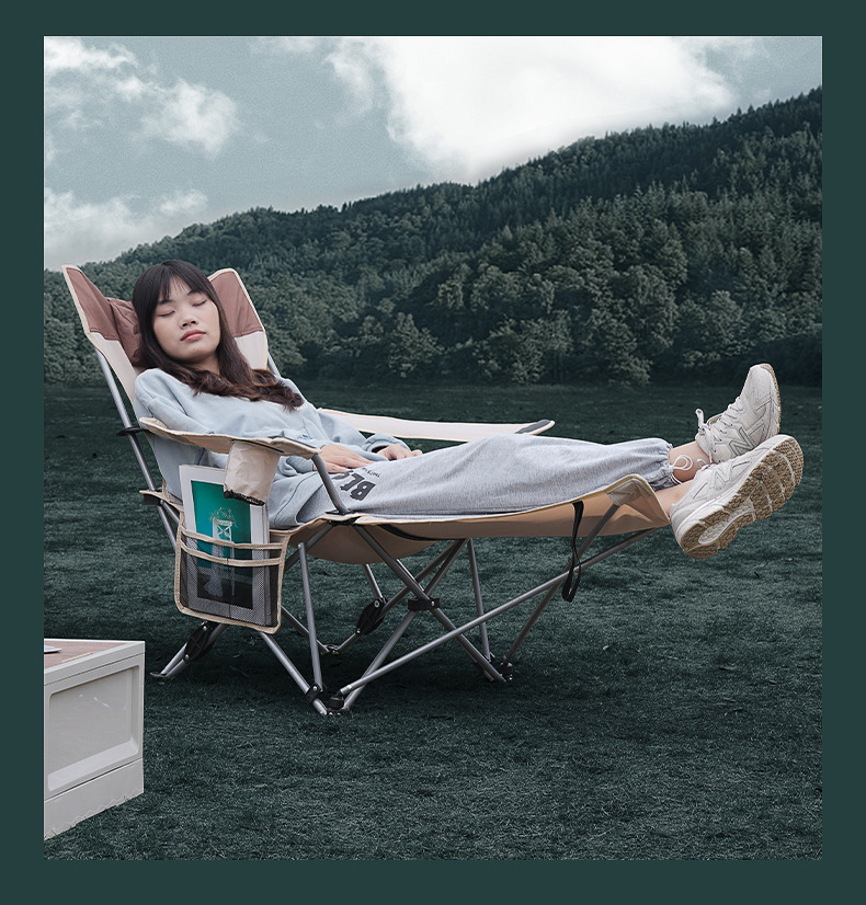 Dacheng Outdoor Camping folding chair, nap Camping portable footrests, sitting and lying dual-purpose chair, lounge chair pic 19
