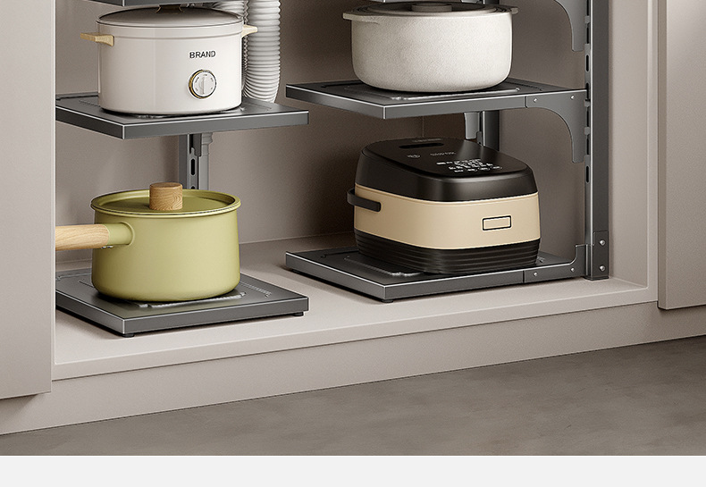 可调节厨房桌面下水槽锅盖锅具锅架碗架置物架多功能折叠收纳架详情22