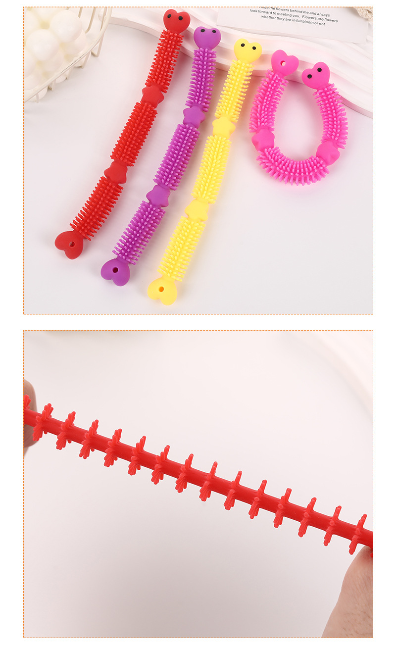 New cartoon cute bear animal cheerleading bracelet, a fun and stress-relieving noodle stretching toy pic 11