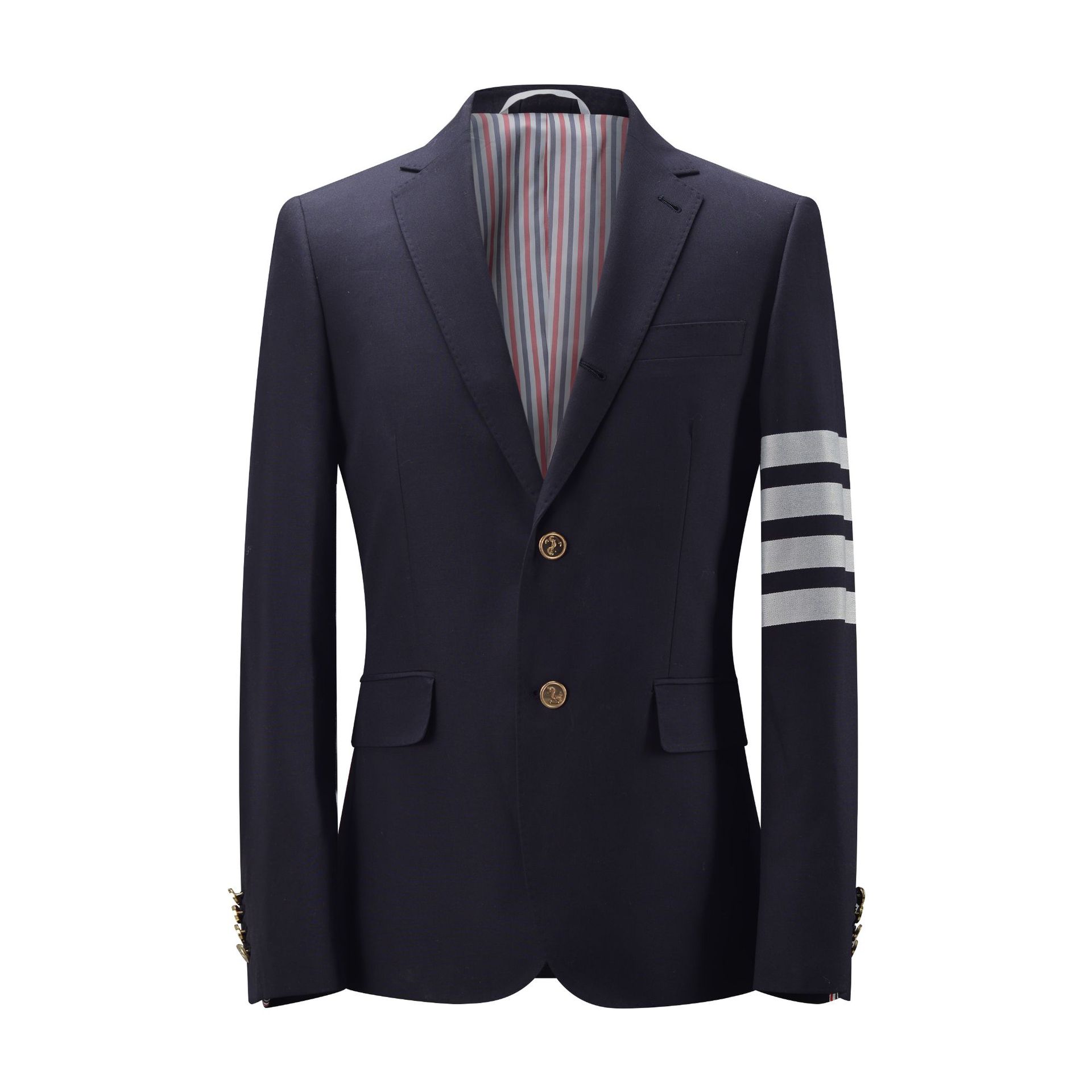 TB新款休闲男士春秋季休闲羊毛西服外套商务时尚四杠男士西服详情11