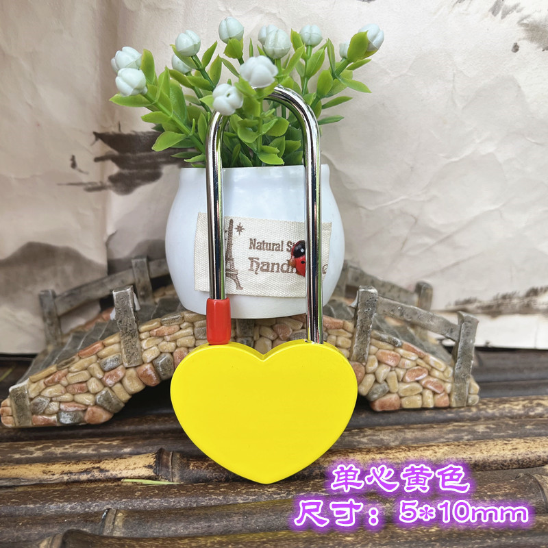厂家直销彩色 同心锁 许愿锁 长寿锁 连心锁爱情锁景区工艺品LOGO详情8