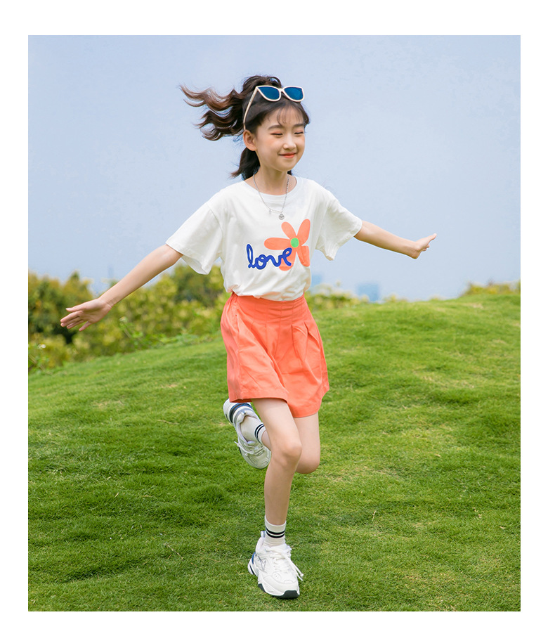 女童上衣夏装阔腿裤2024春夏季新款儿童洋气夏季运动套装中大童女详情16