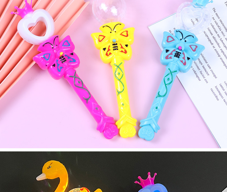 Small glowing swan, projection magic wand, little swan, flashing wand, magic wand, street stall selling hot toys wholesale pic 12