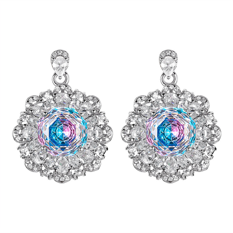 2025新款庄生生珠宝铜底镀金仿真千禧渐变色花朵套装主石12-10mm详情11