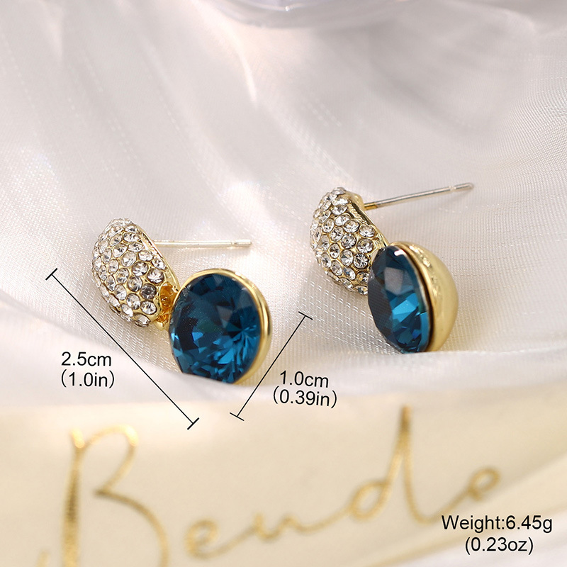 时尚高级感天然珍珠锆石耳环女花朵星星复古轻奢耳钉耳夹925银针详情40