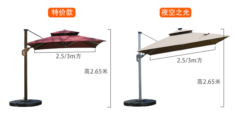 SG37户外遮阳伞庭院伞别墅大太阳伞摆摊花园商用户外伞露台室外罗详情52