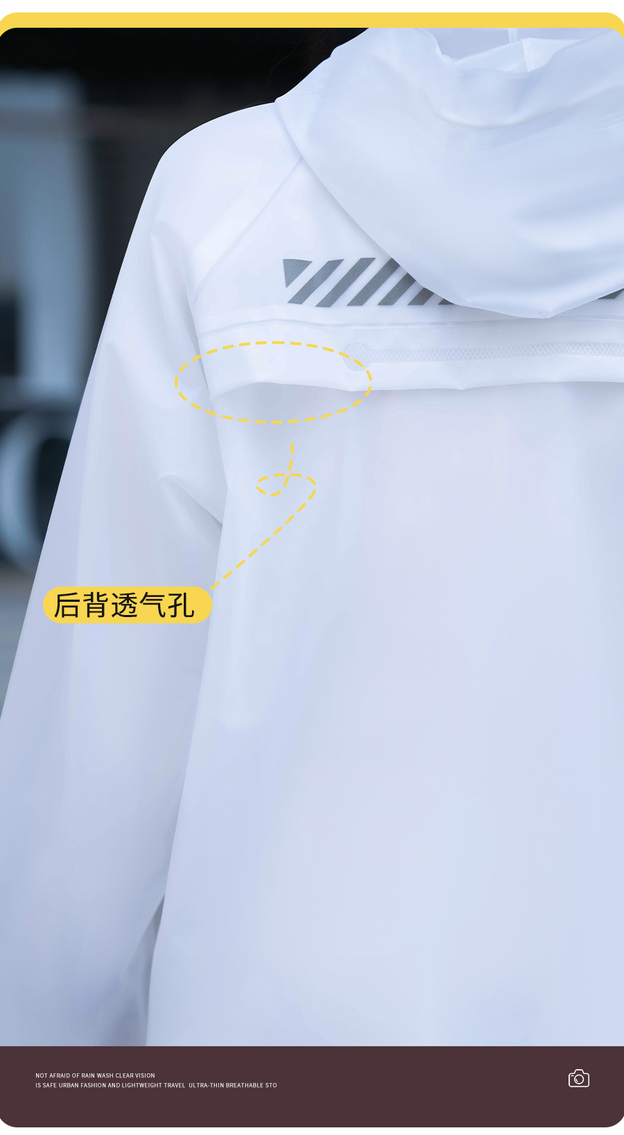 Wholesale raincoat and rain pants set, rainproof for outdoor motorcycles, electric bikes, takeout and riding, reflective split raincoat pic 16