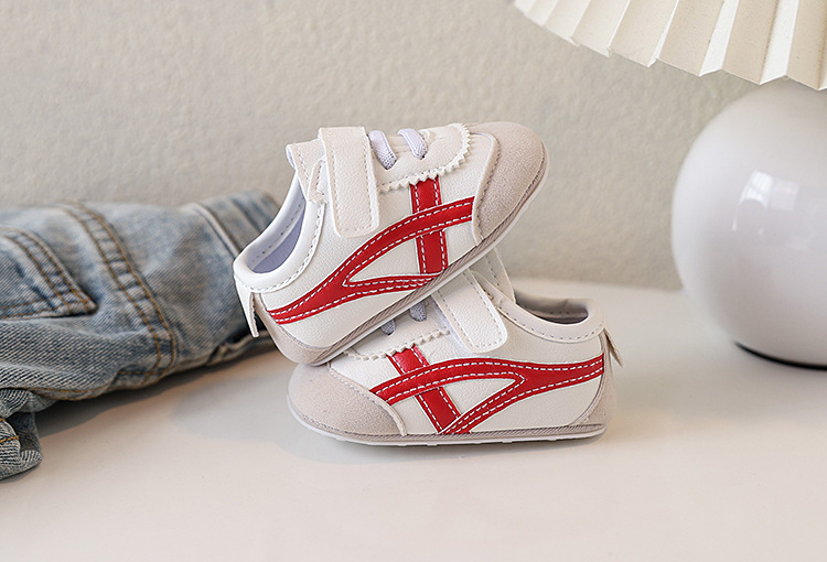New Spring and Autumn baby sports shoes for boys and girls, color-blocking soft-soled baby shoes, soft-soled baby shoes for 0-1 year old toddlers, no single shoes that fall off pic 20