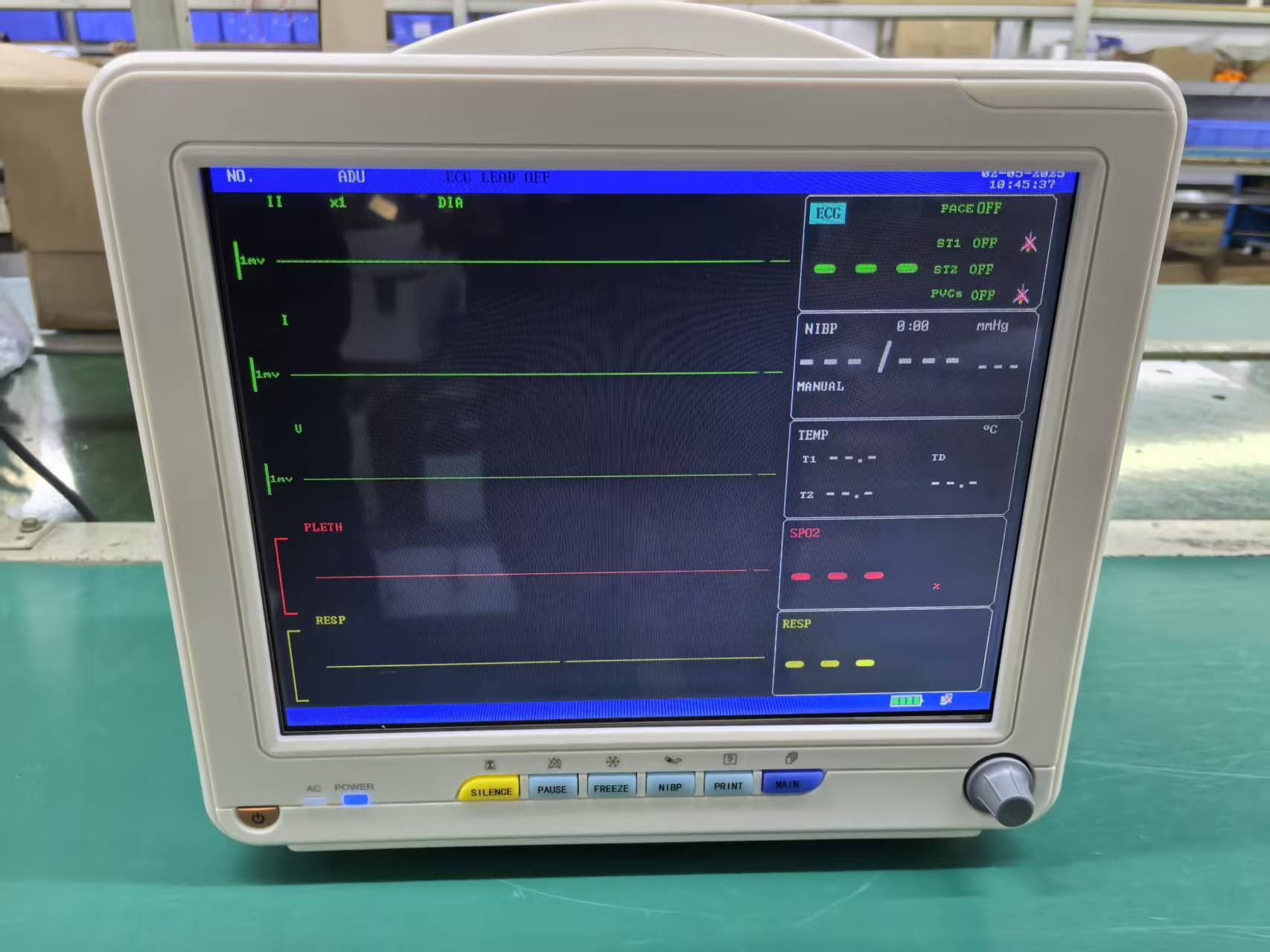 Cross-border exclusive PM12 multi-functional monitor, portable medical electrocardiogram monitor, six-parameter bedside detector pic 7