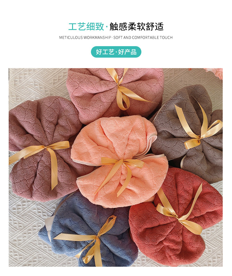 【 Chi Jia 】 Soft adult household European coral fleece cover towel, absorbent couple bath dry hair towel for face wiping pic 2