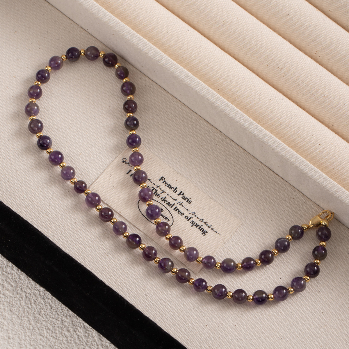 High-end colored beaded necklace for women, light luxury and niche spring and summer dopamine freshwater pearl collarbone chain necklace wholesale pic 40