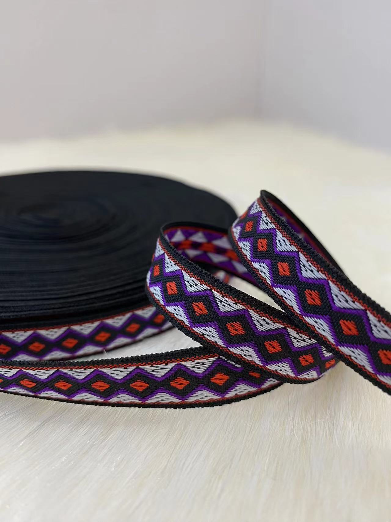 1.0--1.3cm多款式民族风复古提花刺绣织带民族演出服装服饰辅料详情17