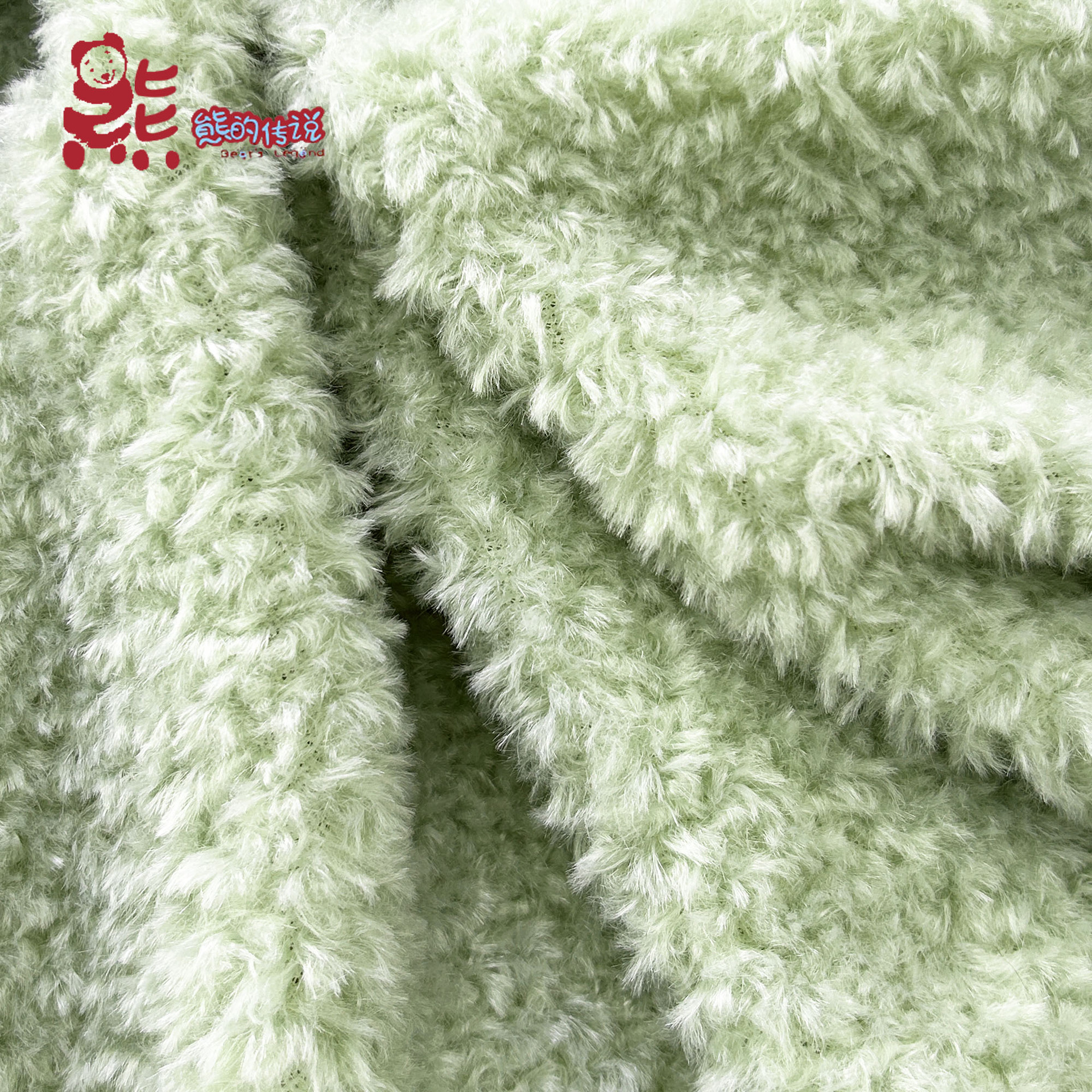 蜜雪绒雪花绒珍珠绒短毛绒玩具公仔动物头绒布料现货批发家纺毯类法兰绒毯详情7
